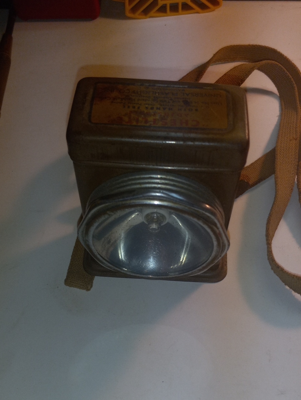 Vintage Metal Flashlight Camera Accessory - Brown